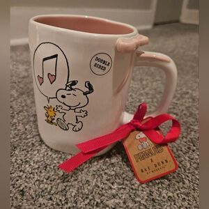 Peanuts Snoopy & Woodstock RAE DUNN Valentines Day Mug Love
